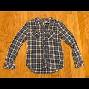 Small Seven7 Blue Plaid Flannel